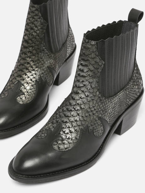 Santiags à Talon En Cuir Myma Noir women 6746 vue secondaire 1