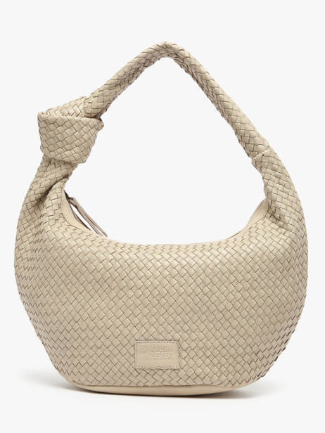 Sac Porté épaule Parma Cuir Basilic pepper Beige parma BPAR01