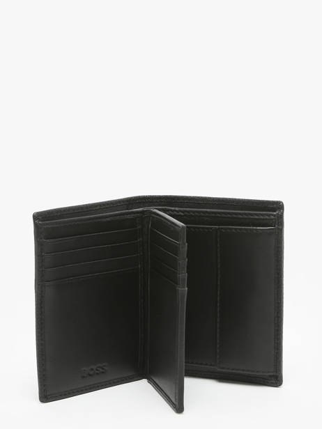 Portefeuille Porte-monnaie Grained Cuir Hugo boss Noir grained HLG416A vue secondaire 1