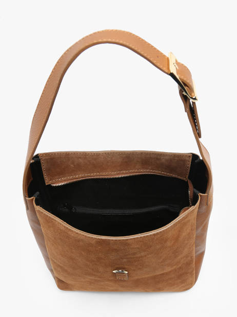 Sac Porté épaule Velvet Caviar Cuir Milano Marron velvet caviar VC24118 vue secondaire 3