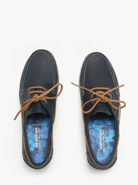 Chaussures Bateau Orland En Cuir Redskins Bleu men ORLAND vue secondaire 3