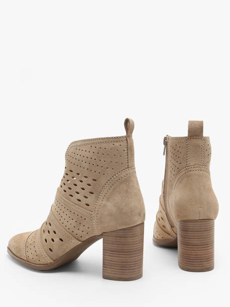Bottines à Talon City En Cuir Alpe Beige women 53851108 vue secondaire 3