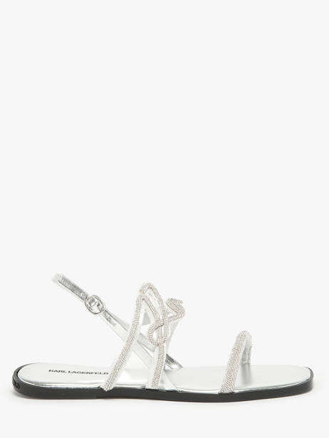Sandales Olympia Karl Signiature Karl lagerfeld Argent women KL87425