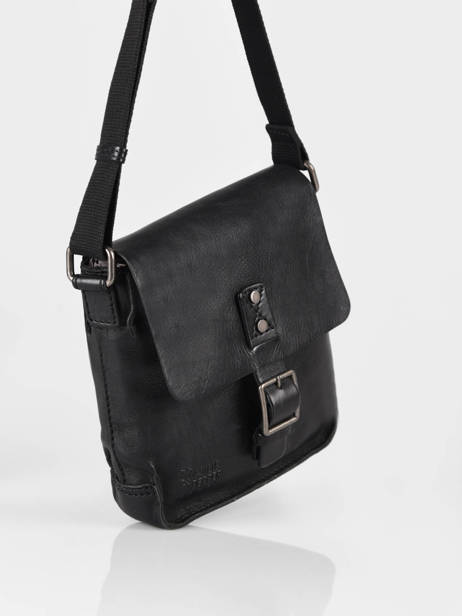 Sac Bandoulière Basilic pepper Noir traveler BTRA03 vue secondaire 3