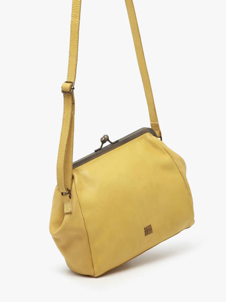 Sac Bandoulière Heritage Cuir Biba Jaune heritage BT22 vue secondaire 2