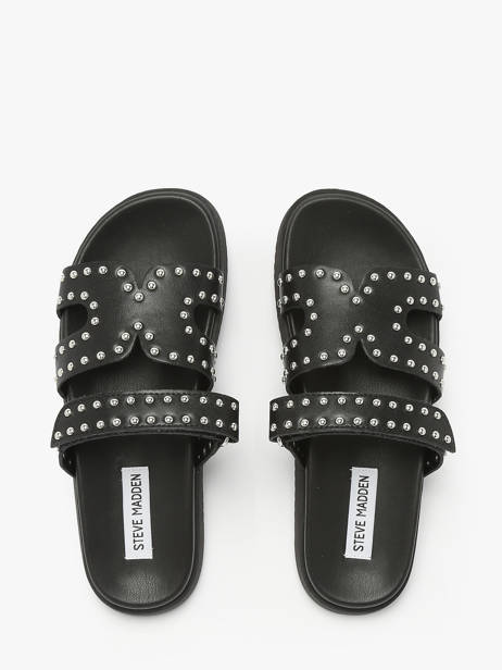 Mules Missile En Cuir Steve madden Noir women 11003772 vue secondaire 3