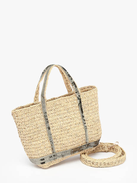 Sac Bandoulière Cabas Raphia Raphia Vanessa bruno Vert cabas raphia 30V40410 vue secondaire 2