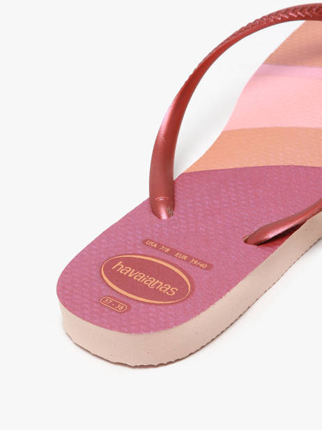 Tongs Slim Palette Glow Havaianas Rose women 4145766F vue secondaire 3