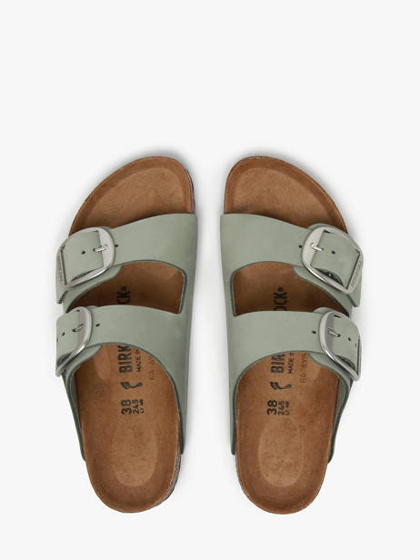 Mules Arizona Big Buckle Birkenstock Vert women 1029311 vue secondaire 3