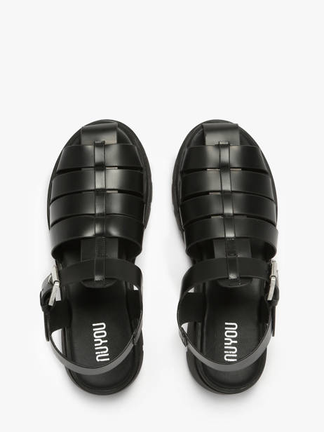 Sandales Tate En Cuir Nuyou Noir women 37125 vue secondaire 3