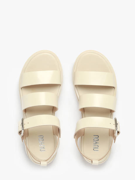 Sandales Dalia En Cuir Nuyou Beige women 37103 vue secondaire 3
