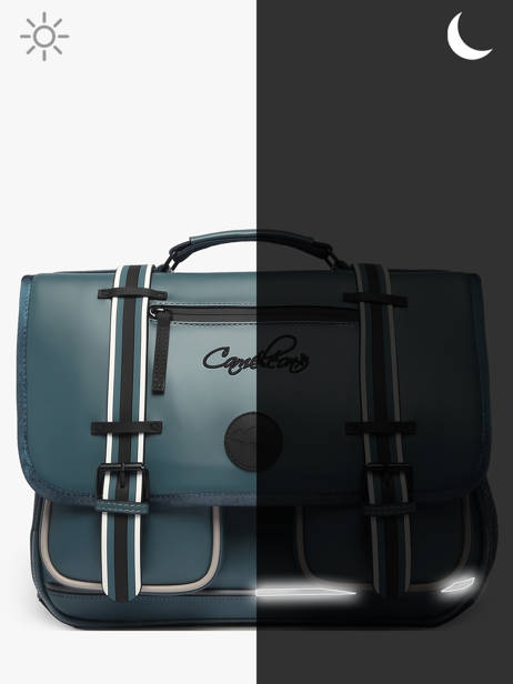 Cartable Vintage North Cameleon Bleu vintage north CA38 vue secondaire 8