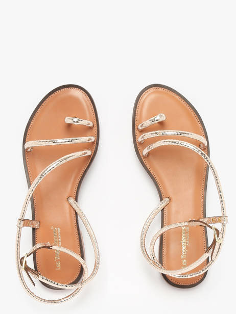 Nu-pieds Hatrio En Cuir Les tropeziennes Or women HATRIO vue secondaire 3