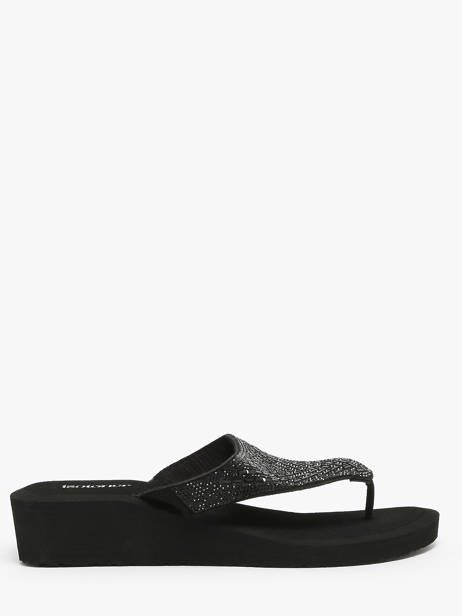 Nu-pieds à Talon Isotoner Noir women 94615 vue secondaire 3