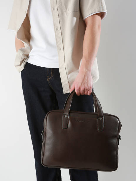 Porte Documents (main) Arthur & aston Marron leon 1 vue secondaire 1