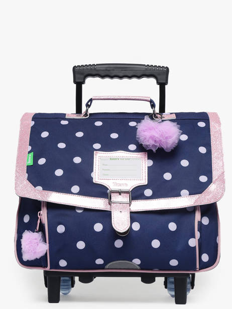 Cartable à Roulettes 2 Compartiments Tann's Bleu les fantaisies f 42325