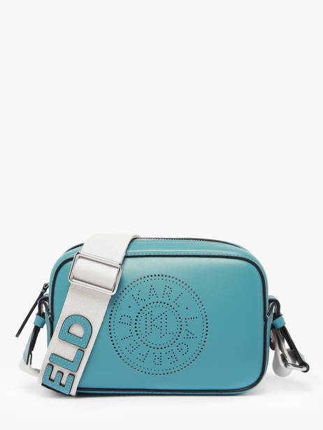 Sac Bandoulière K Circle Cuir Karl lagerfeld Bleu k circle A3W30310