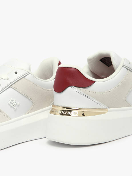 Sneakers En Cuir Tommy hilfiger Blanc women 8632YBS vue secondaire 3