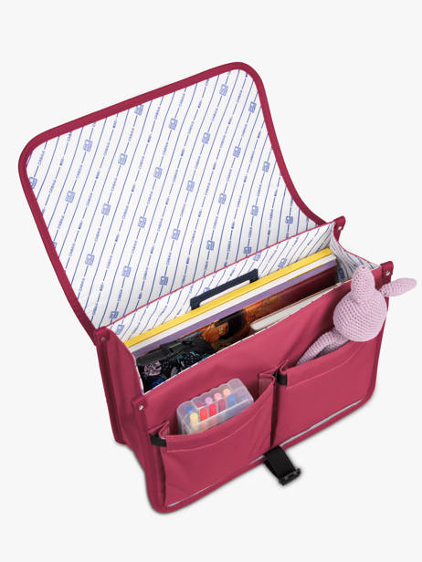Cartable 2 Compartiments Cabaia Rose school S vue secondaire 3