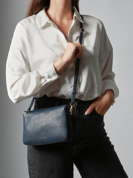 Sac Bandoulière Tradition Cuir Etrier Bleu tradition ETRA0143 vue secondaire 1