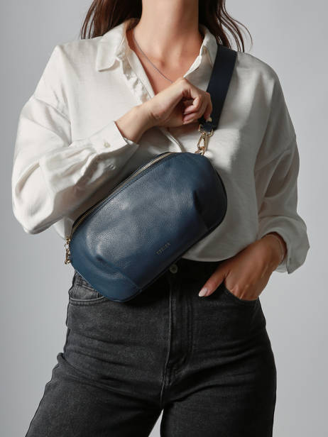 Sac Banane L Tradition Cuir Etrier Bleu tradition ETRA022L vue secondaire 1