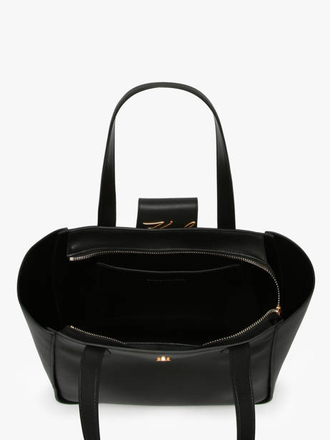 Sac Porté épaule K Signature Cuir Karl lagerfeld Noir k signature A3W30133 vue secondaire 3