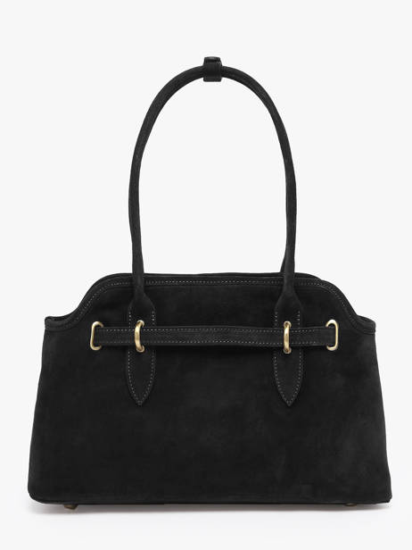Sac Porté épaule Velvet Cuir Milano Noir velvet VE260610 vue secondaire 4