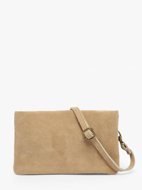 Sac Bandoulière Velvet Cuir Milano Beige velvet VE23067 vue secondaire 4