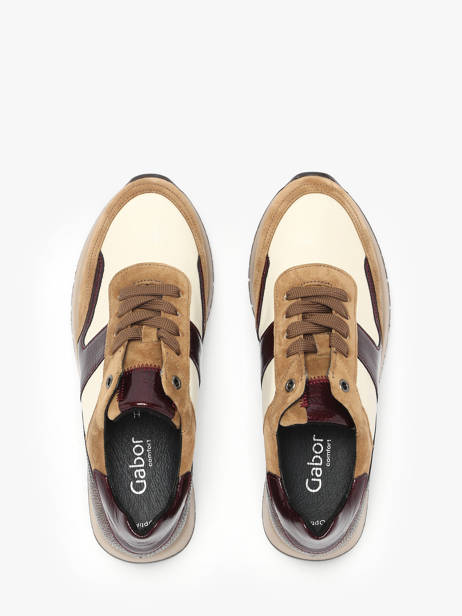 Sneakers En Cuir Gabor Marron women 20 vue secondaire 4