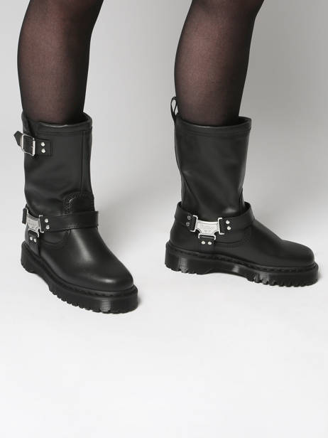 Bottes Anistone En Cuir Dr martens Noir women 32199001 vue secondaire 1