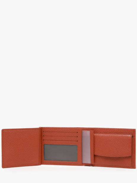 Portefeuille Foulonne Cuir Yves renard Orange foulonne 2307 vue secondaire 2