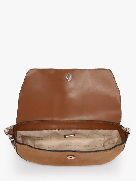 Sac Bandoulière Erenia Cuir Guess Marron erenia SB783821 vue secondaire 3