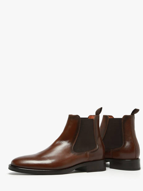 Chelsea Boots En Cuir Kost Marron men B vue secondaire 2