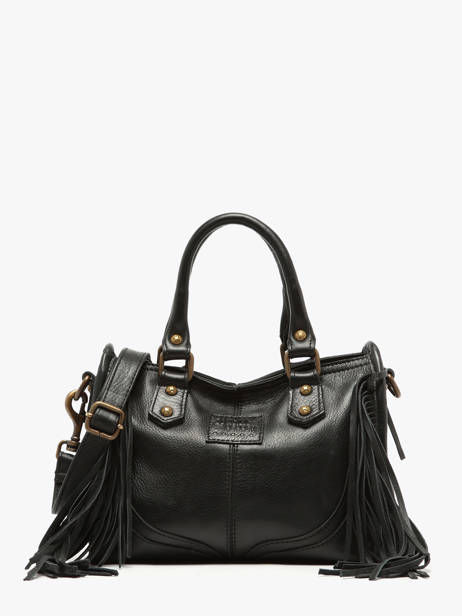 Sac Bandoulière Dakota Cuir Basilic pepper Noir dakota BDAK72