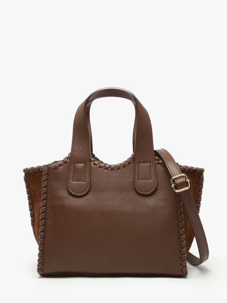 Sac Porté Main Velvet Caviar Milano Marron velvet caviar VC25111 vue secondaire 4