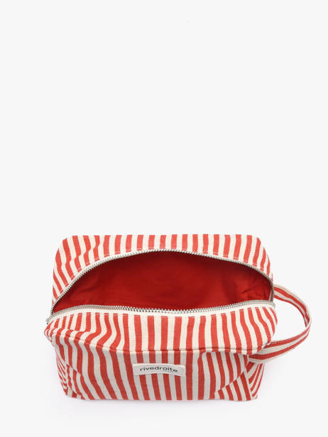 La Trousse Tournelles Xl Striped Coton Recyclé Rivedroite Rouge spring striped TOUXLSTR vue secondaire 1