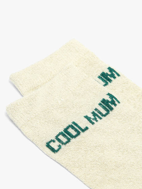 Chaussettes Femme Lurex Heart Pieces Beige socks women 17159116 vue secondaire 1