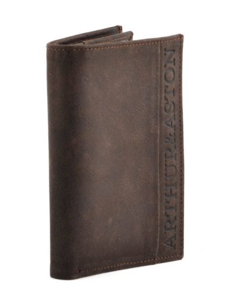 Portefeuille Diego Cuir Arthur & aston Marron diego 1438-800 vue secondaire 1